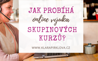 Jak probíhá online výuka skupinových kurzů